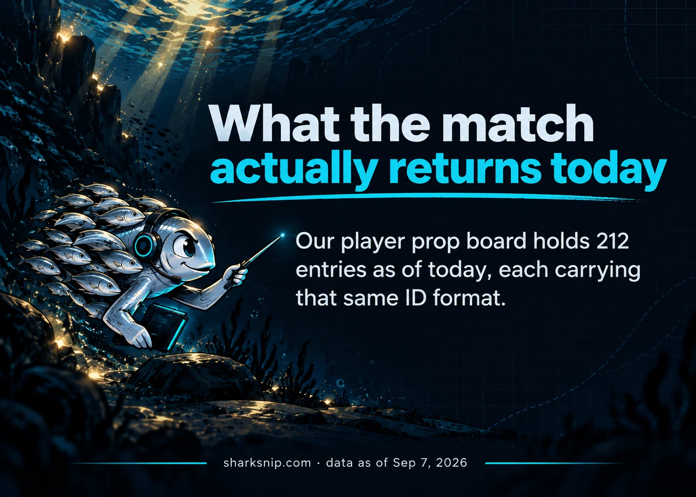 What the match actually returns today