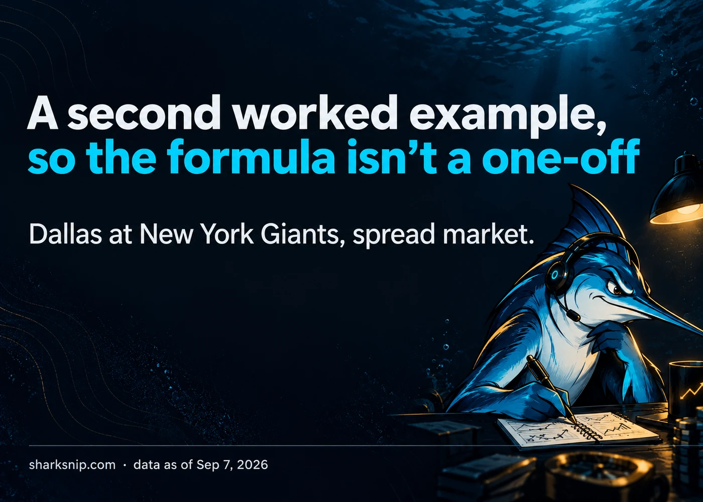 A second worked example, so the formula isn't a one-off