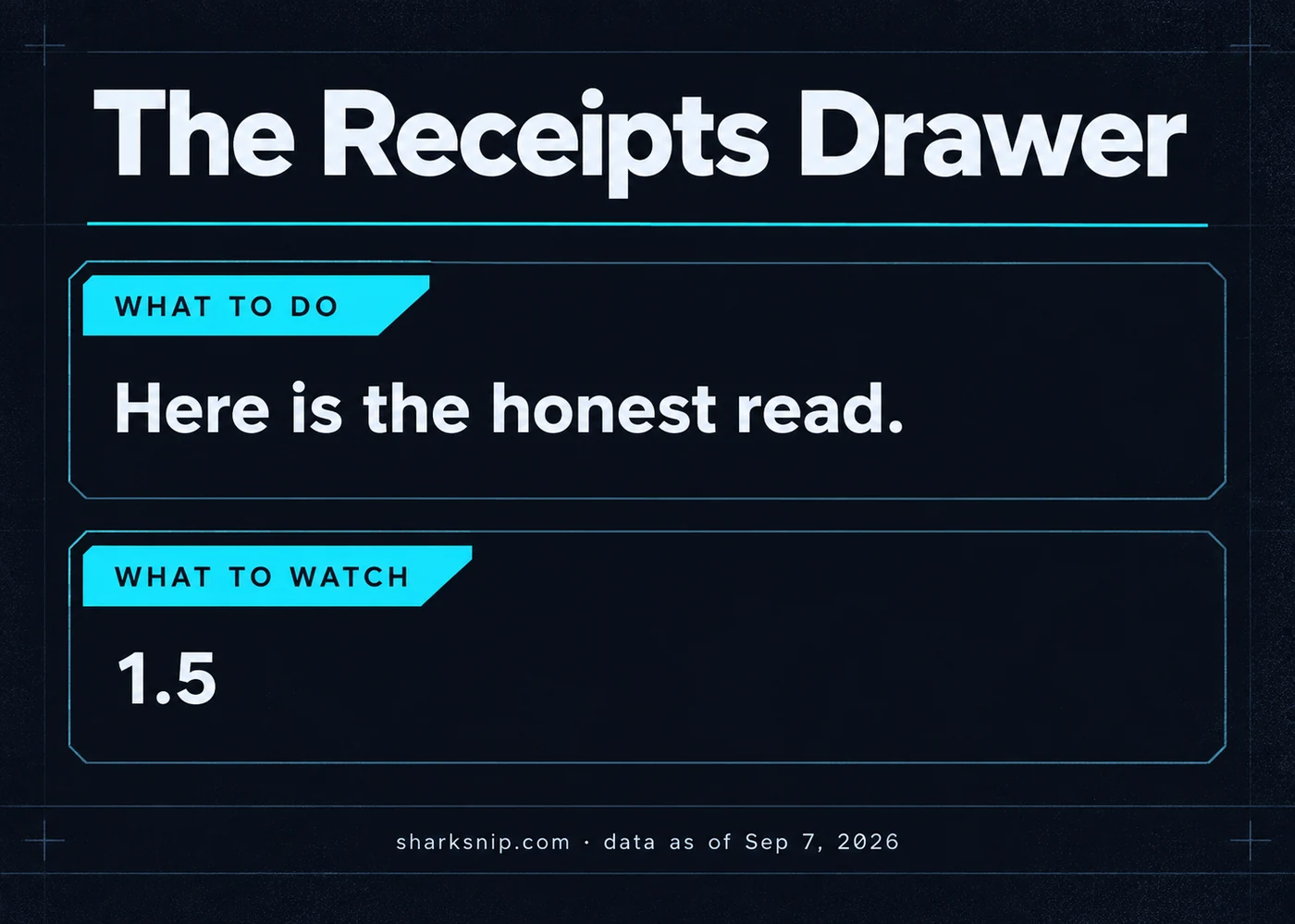 The Receipts Drawer