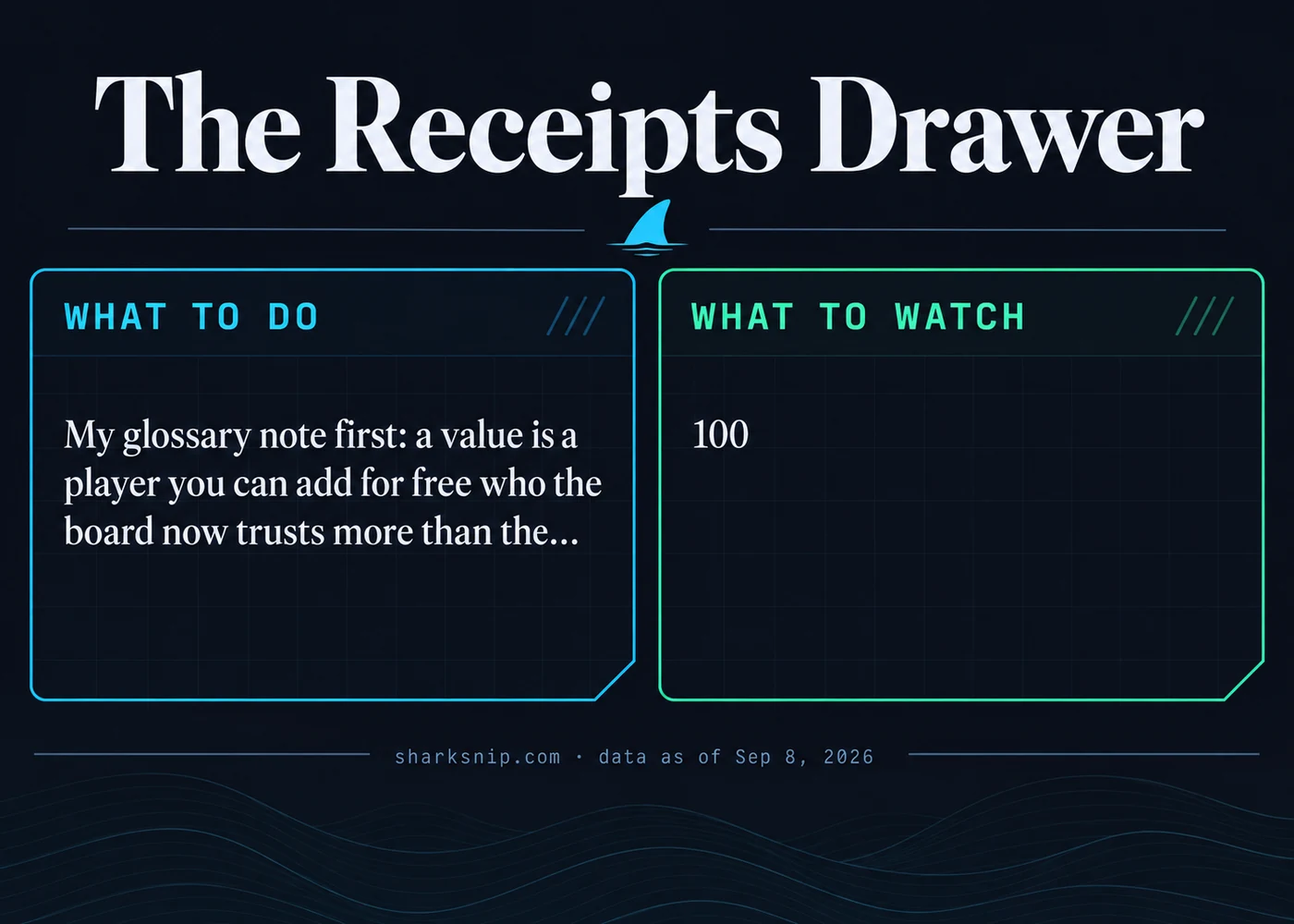 The Receipts Drawer