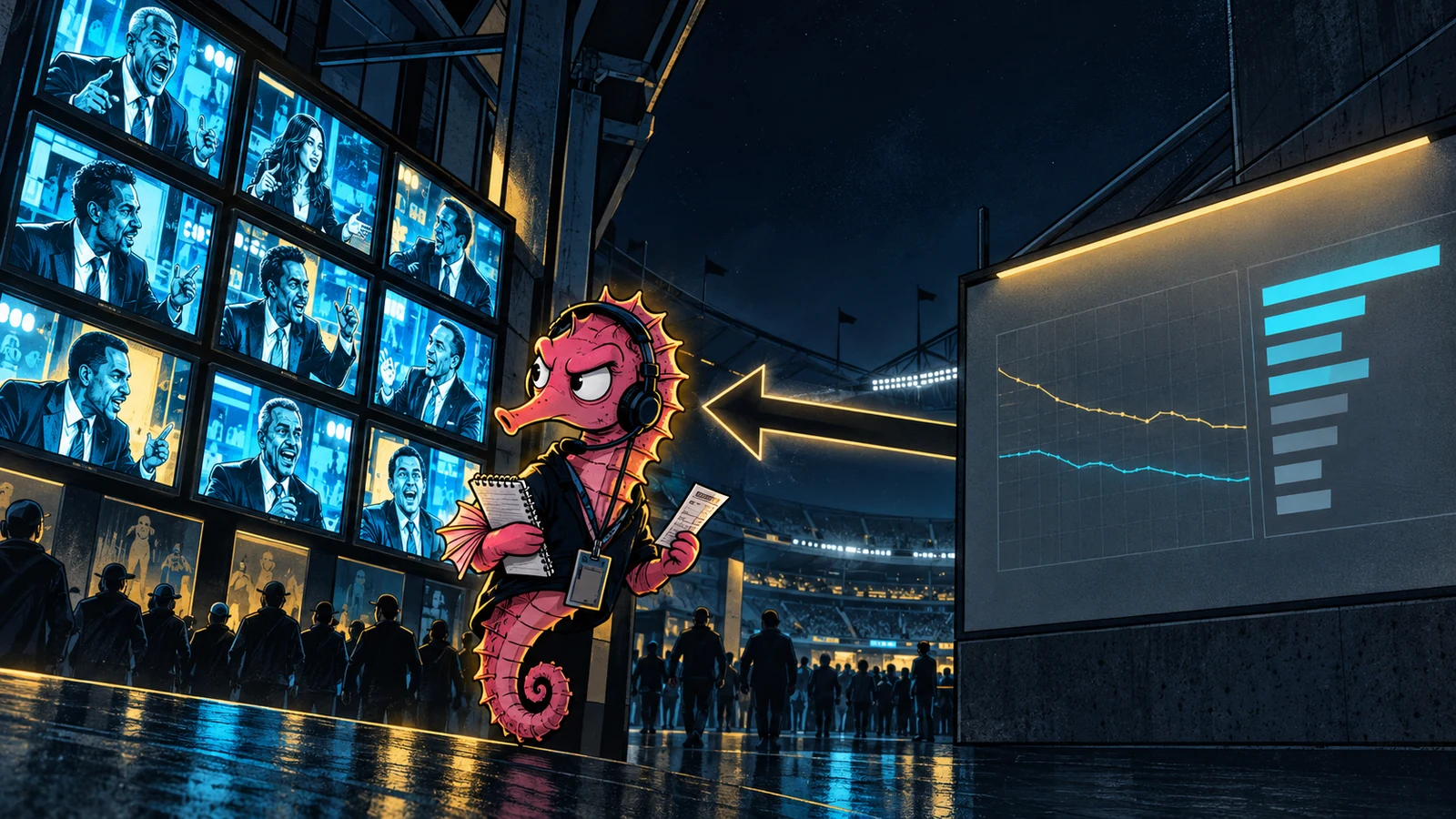 Buzz vs. Board, Week 1: the players the shows love more than the numbers do: seahorse at work, cover art