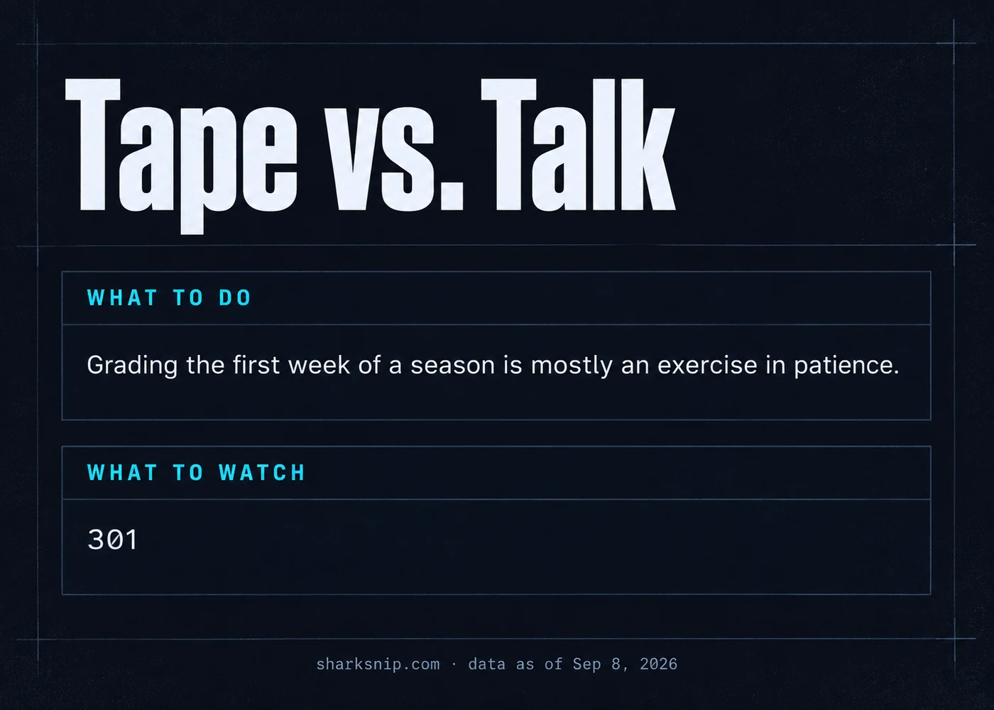 Tape vs. Talk